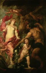 Venus bittet Vulkan um die Rüstung des Aeneas